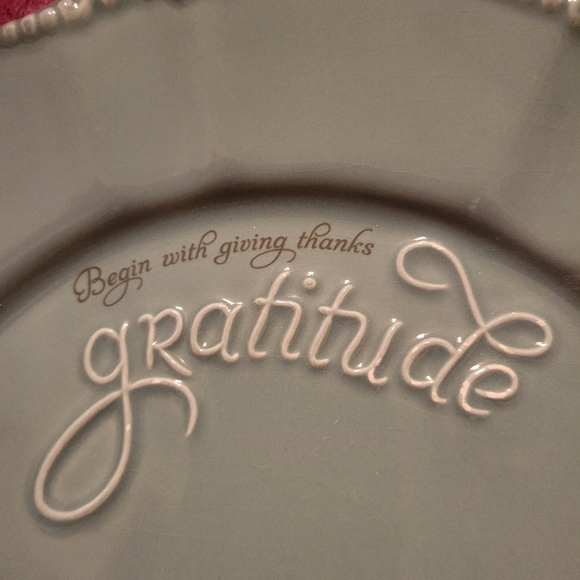 Blessings Unlimited Accents Gratitude Plate By Blessings Unlimited
